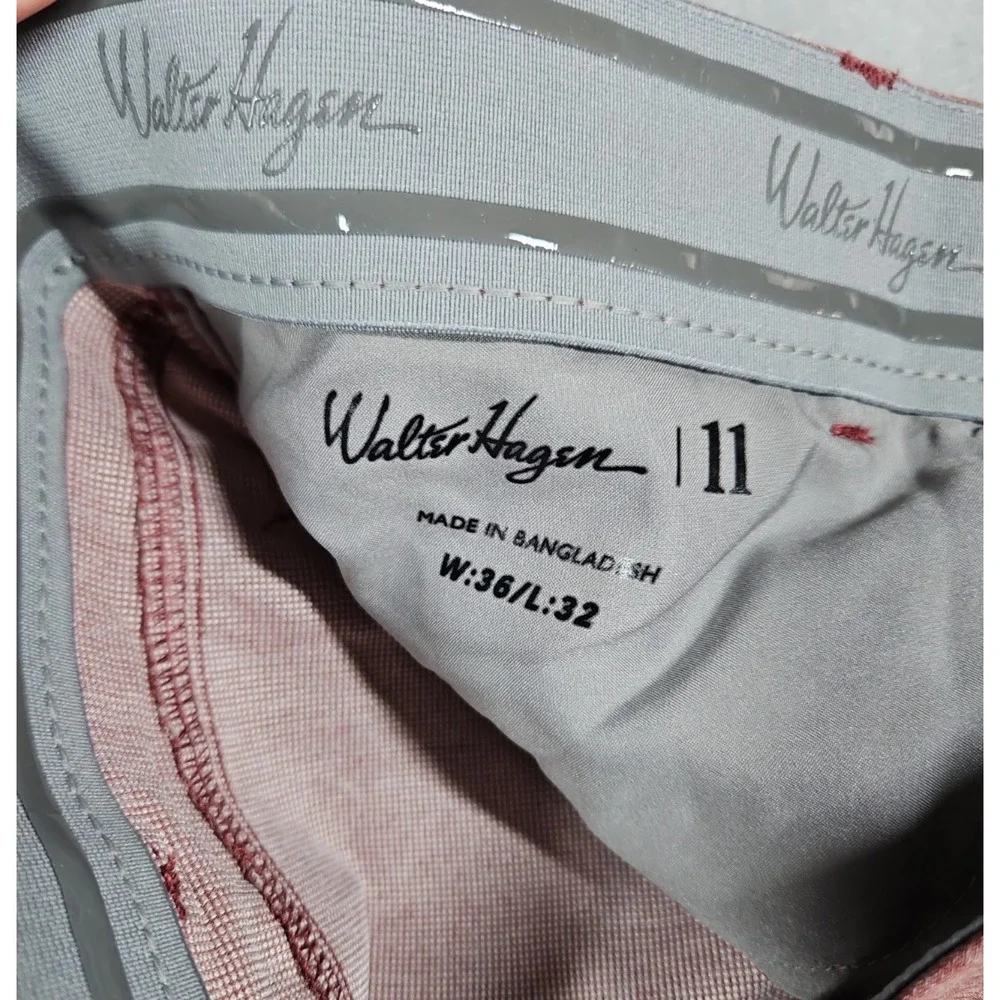 Walter Hagen Mens Maroon Perfect 11 Slim Fit Golf Pants Size 36 x 30 NWT